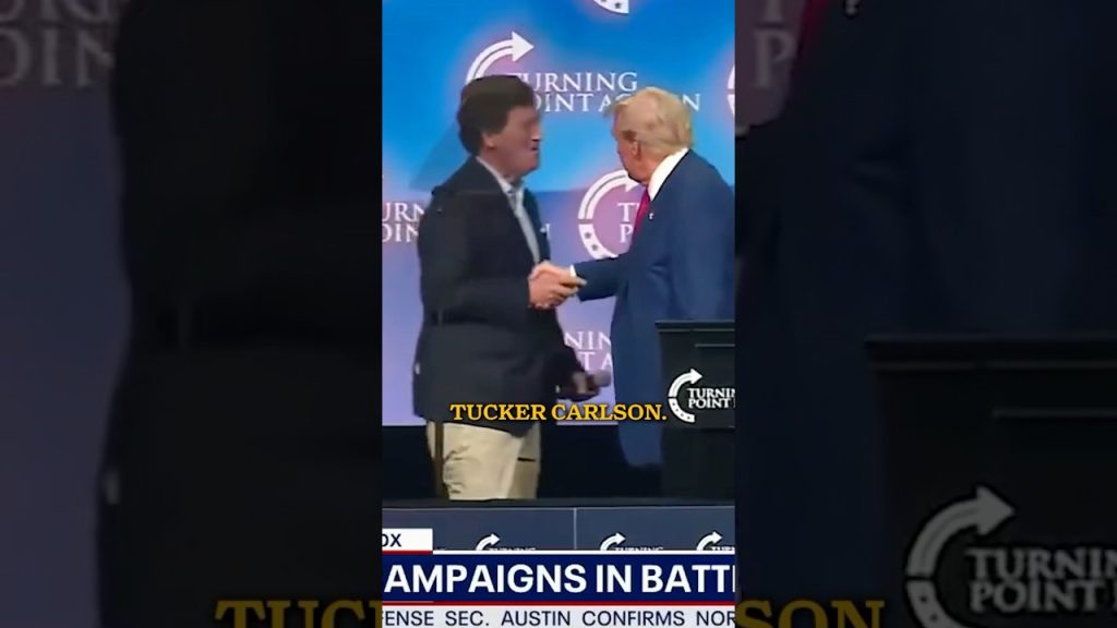 Trump Introduces Tucker on Stage