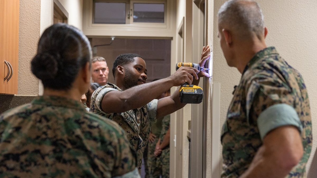 Marines tackle barracks repairs with elbow grease, outside expertise