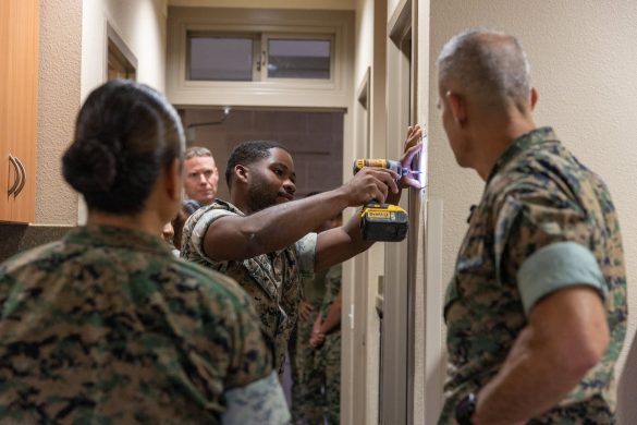 Marines tackle barracks repairs with elbow grease, outside expertise