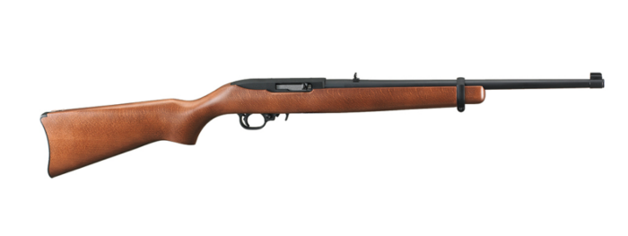 Ruger 10/22 Carbine, 22LR, 10+1 Capacity, 18.50" Satin Black Barrel, Hardwood Stock, Rifle