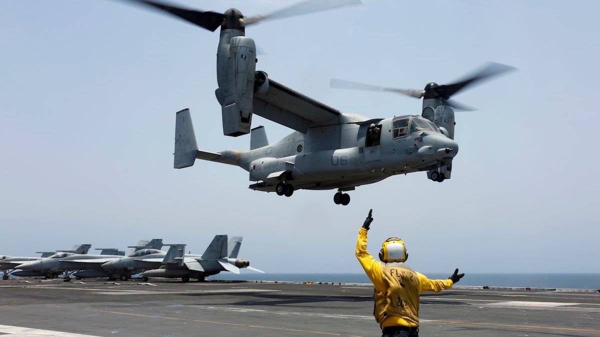 Navy, Air Force cleared to fly Ospreys after inspecting gears