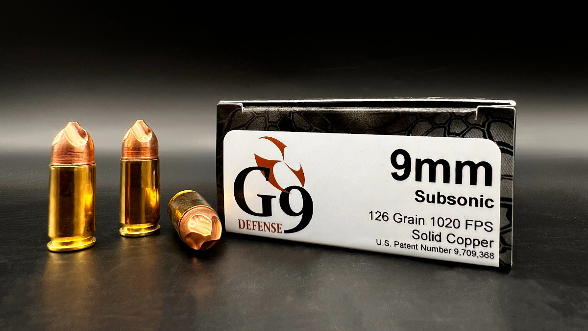 G9 Defense New 9mm 126-Grain Copper Subsonic Ammunition [FIRST LOOK]