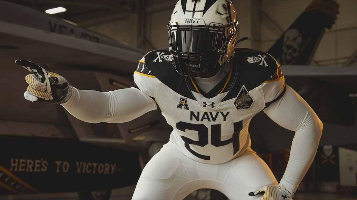 Navy ‘Fear the Bones’ uniform nods to Jolly Rogers in Army-Navy game