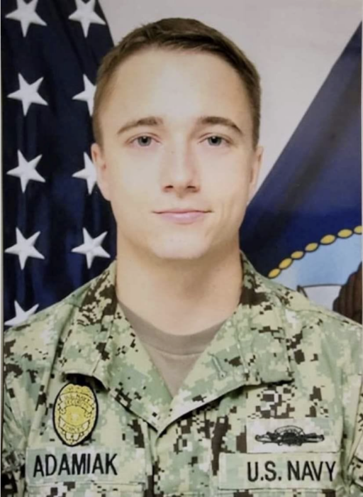 U.S. Navy sailor Patrick Tate Adamiak