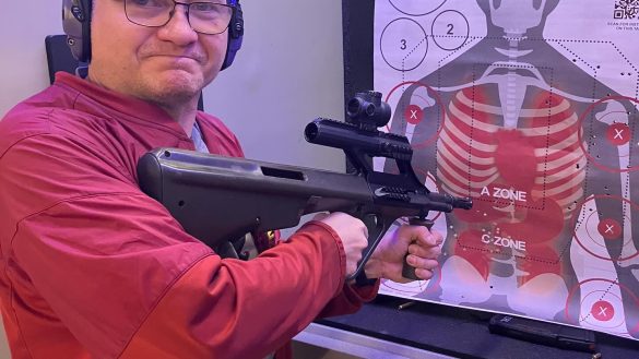 Firing the Full-Auto Steyr AUG