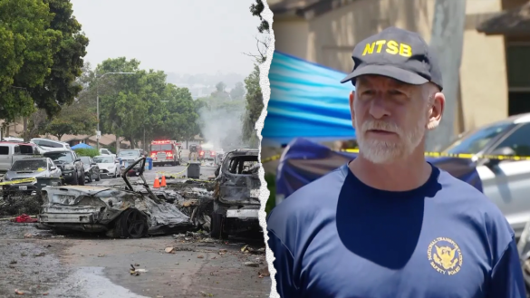NTSB confirms San Diego plane hit power lines before crash that killed 6 people