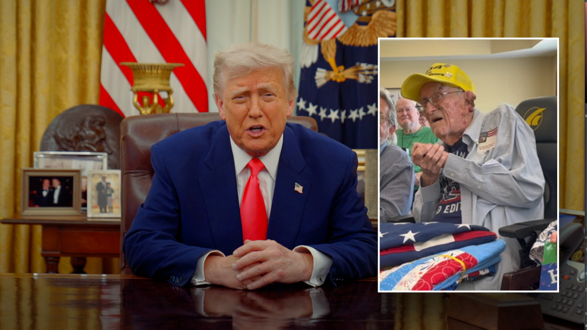 Trump surprises 104-year-old WWII veteran who invited him to birthday party