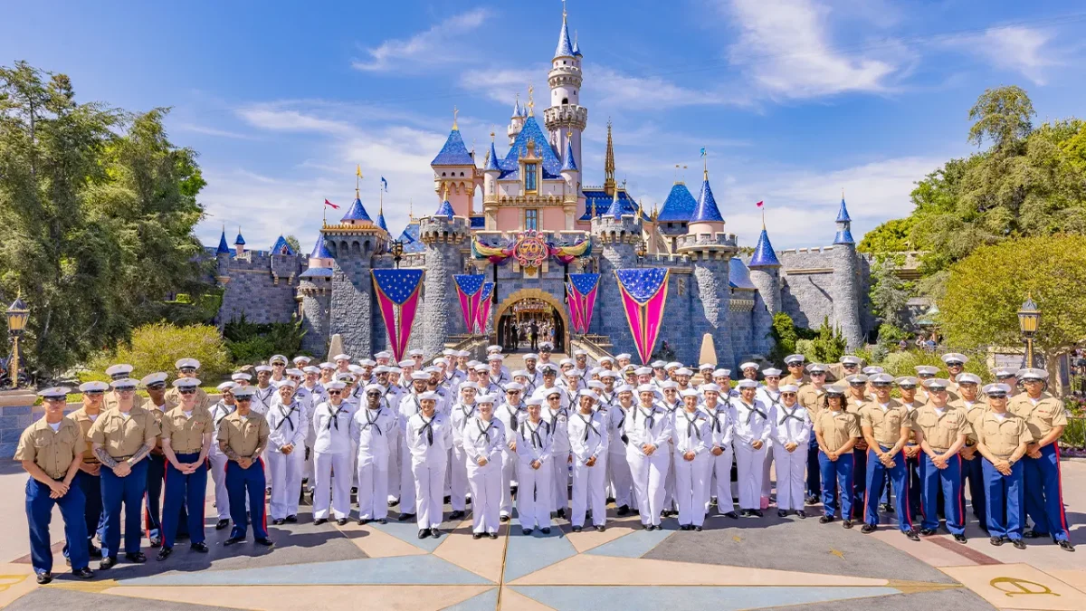 Disneyland honors Memorial Day by hosting 100 Navy sailors and Marines