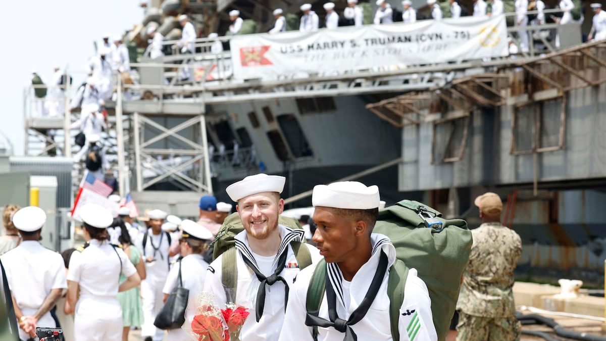 USS Harry S. Truman returns to US after months of battling Houthis