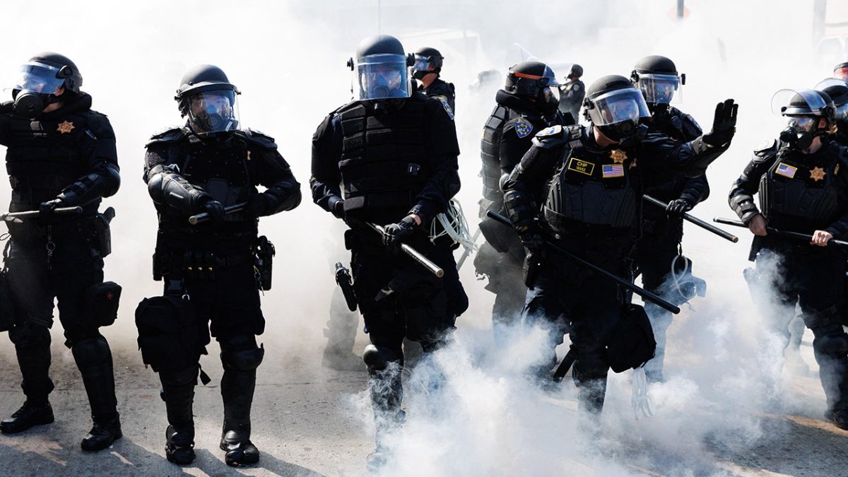 California highway patrol faces danger in violent LA immigration raid riots