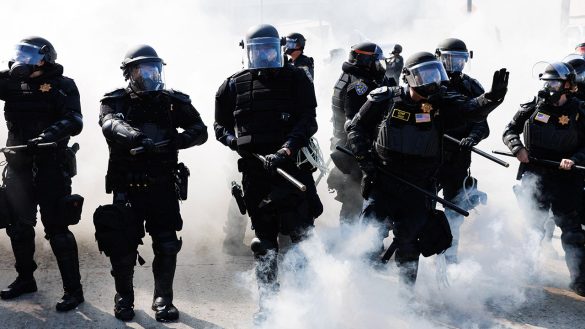 California highway patrol faces danger in violent LA immigration raid riots