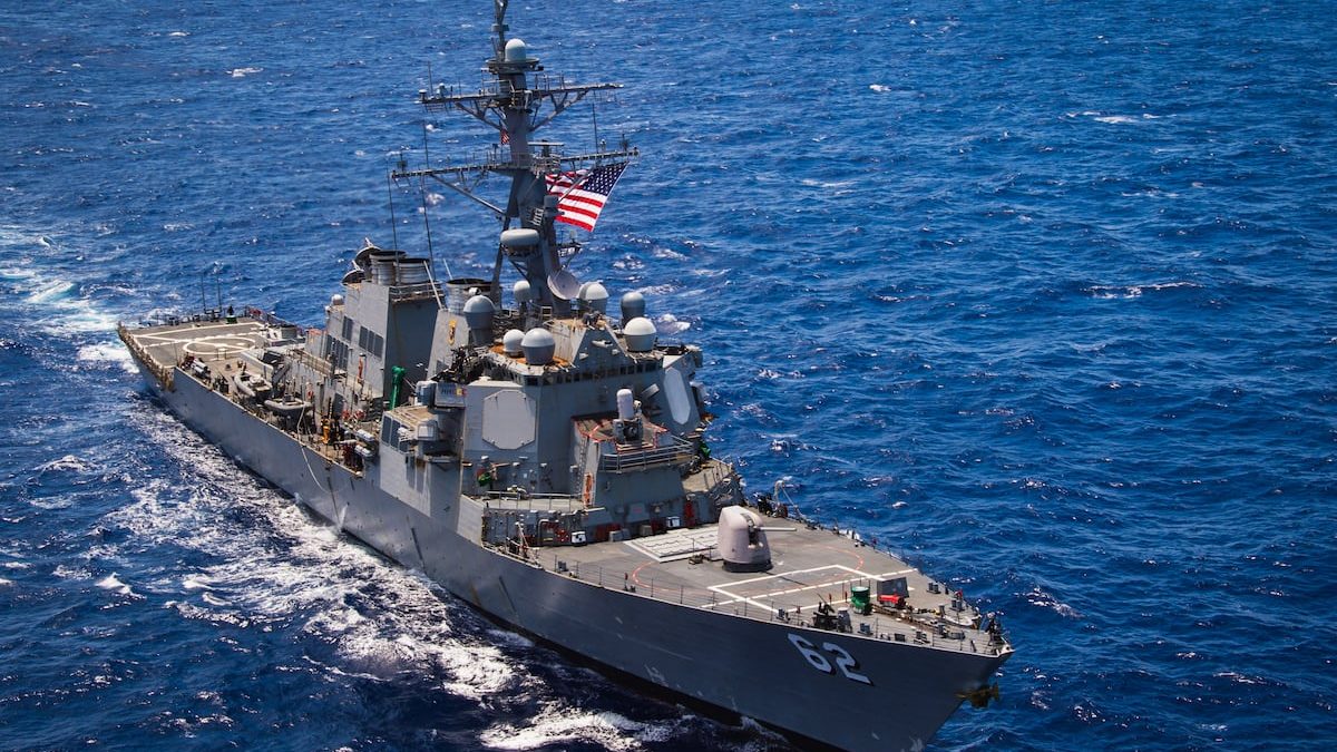 Iran state TV says helicopter confronted US destroyer in Gulf of Oman