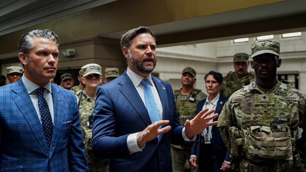 Vance, Hegseth visit troops amid growing Guard presence in DC