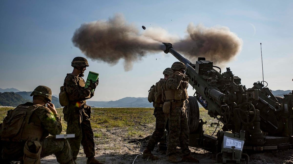 Marine artillery shell explodes over highway during drill, police say