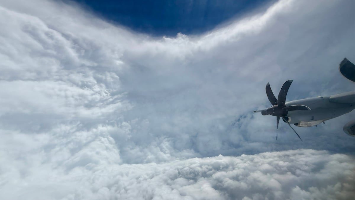 Hurricane Hunter aircraft forced back to base by Melissa’s fury