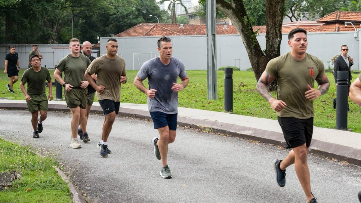 Hegseth does PT with troops in Malaysia, pushes ‘fit, not fat’ mandate