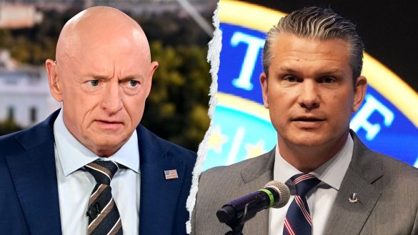 Hegseth tells Sen Mark Kelly ‘you can’t even display your uniform correctly’