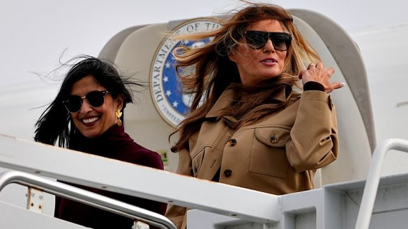 Melania Trump, Usha Vance visit military families in North Carolina