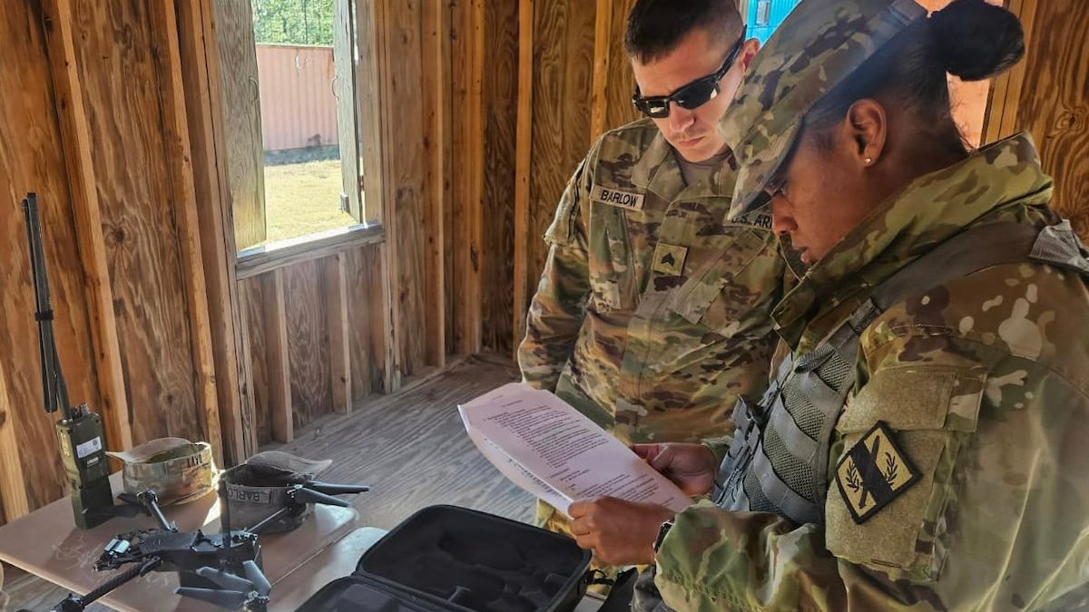 Georgia National Guard train troops to fly small quadcopter drones