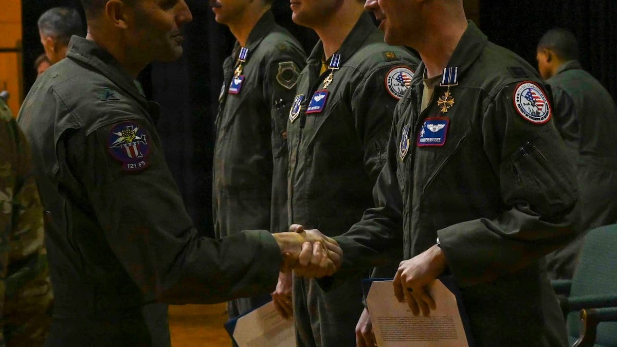 Three Air National Guard pilots awarded top flying combat honor
