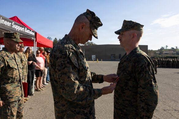 Marine earns service’s highest non-combat award for vehicle rescue