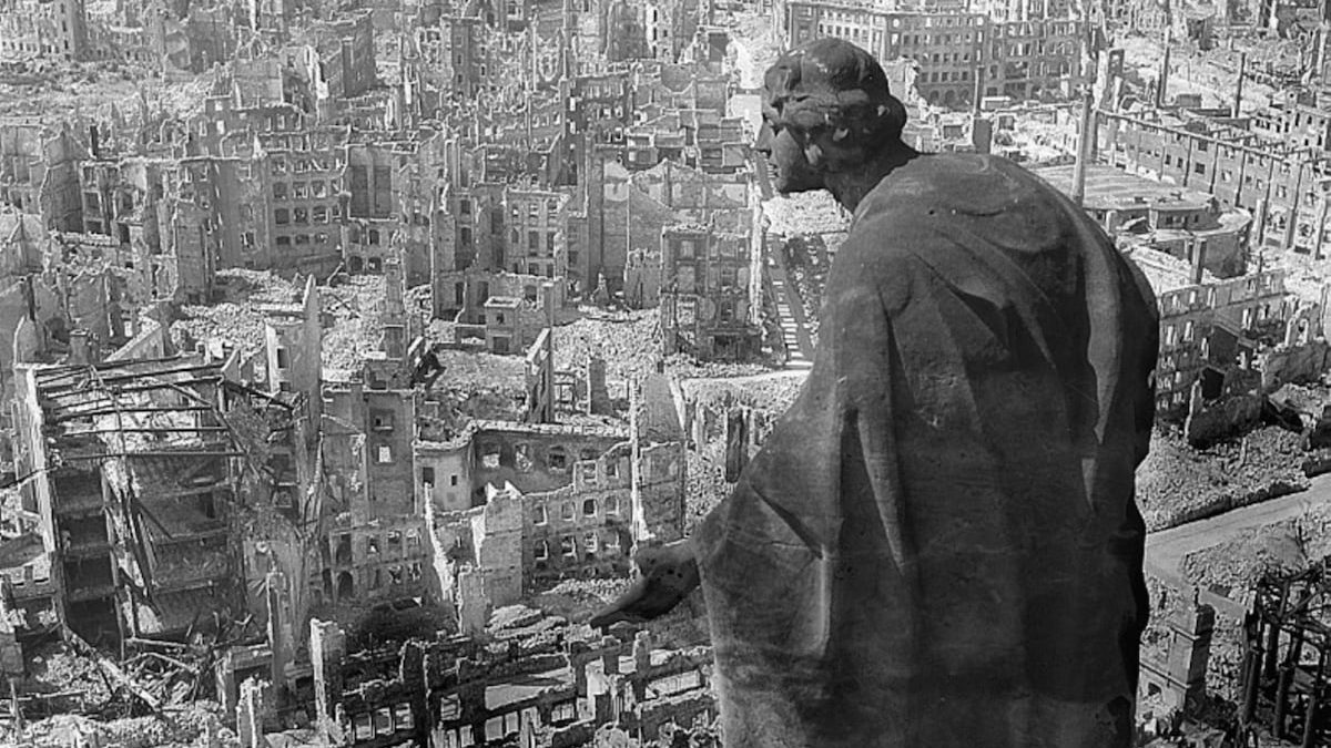 The devastating 1945 Allied bombing campaign in Dresden