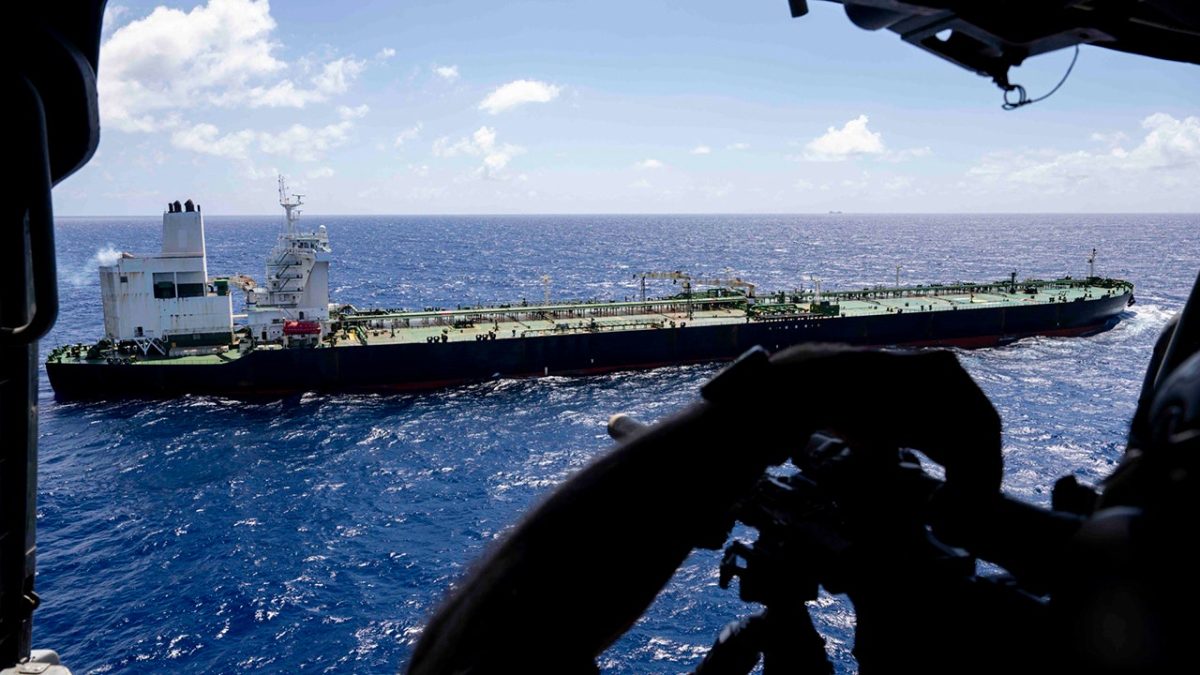 American forces intercept fugitive tanker ship in Indian Ocean