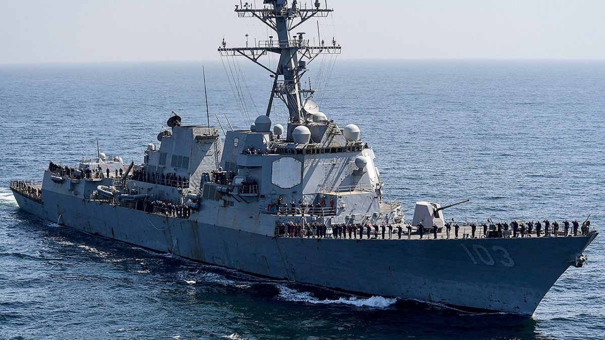 Two US Navy sailors hurt as destroyer, supply ship collide in Caribbean