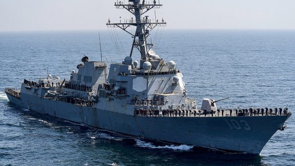 Two US Navy sailors hurt as destroyer, supply ship collide in Caribbean