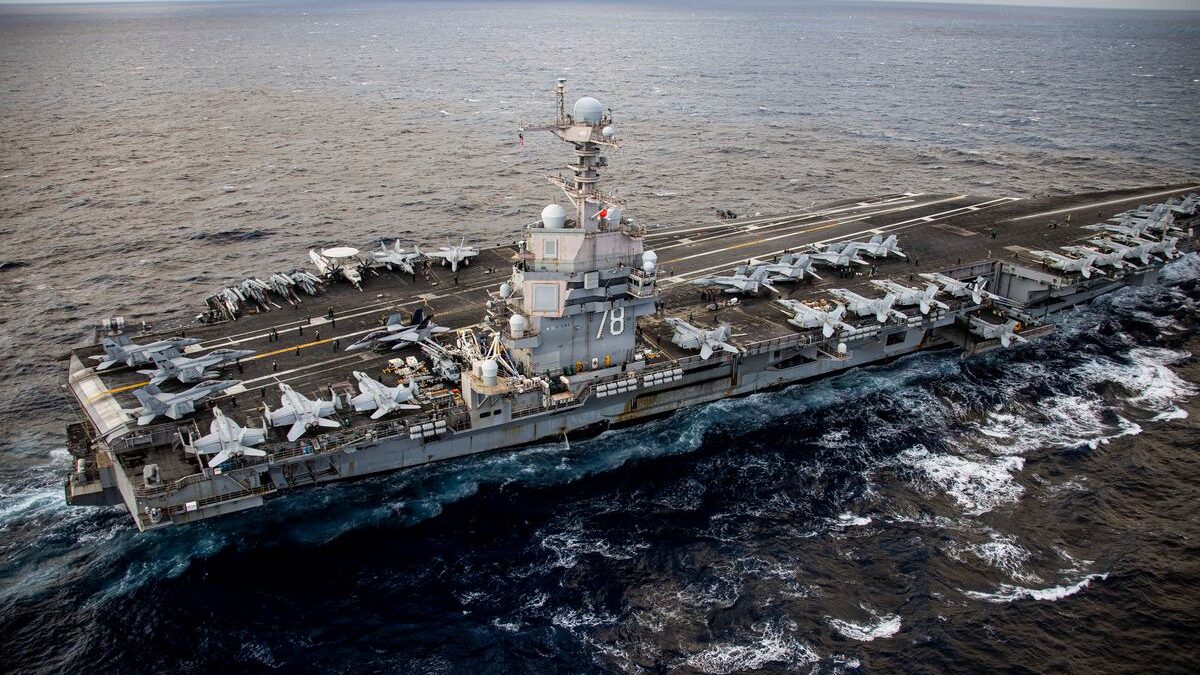 USS Gerald R. Ford returns to see after brief stop in Croatia