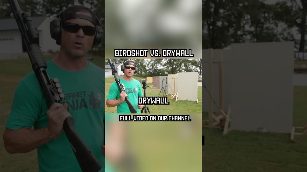 Birdshot vs. Drywall #shotgun #military #lawenforcement