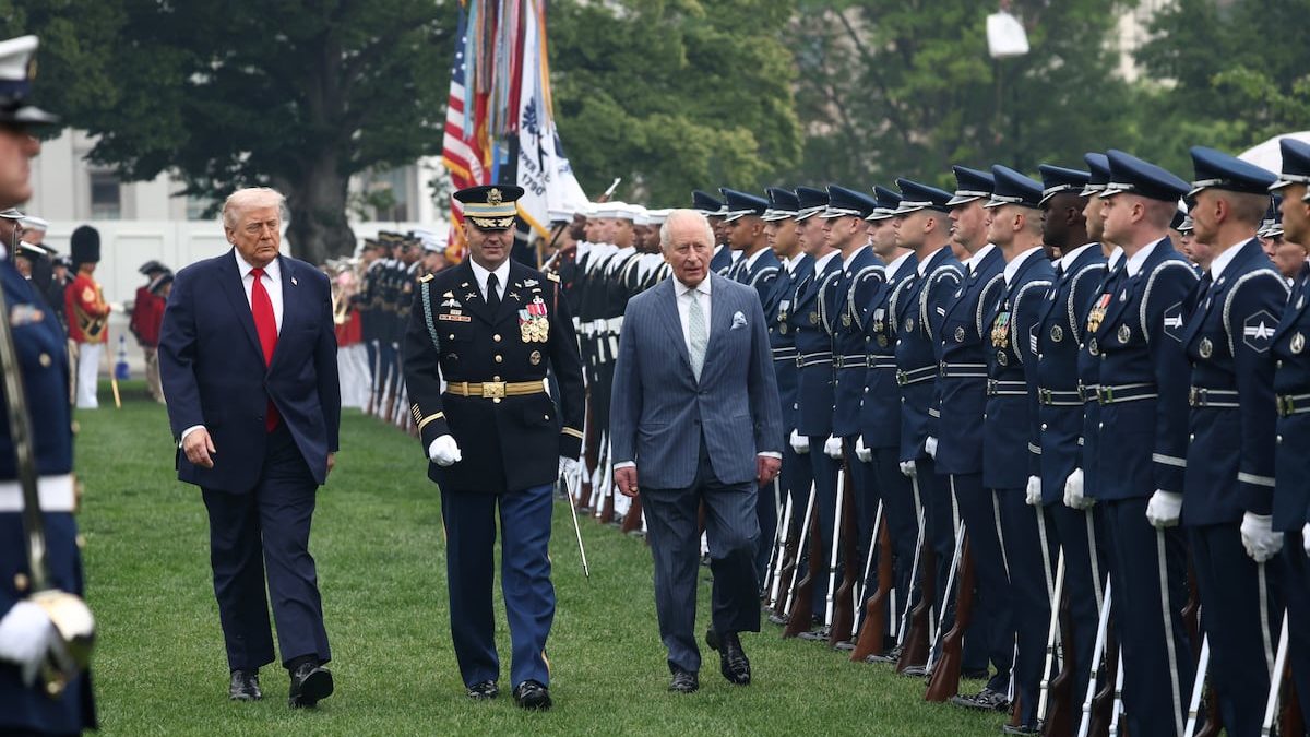 Trump showcases US military in King Charles White House visit