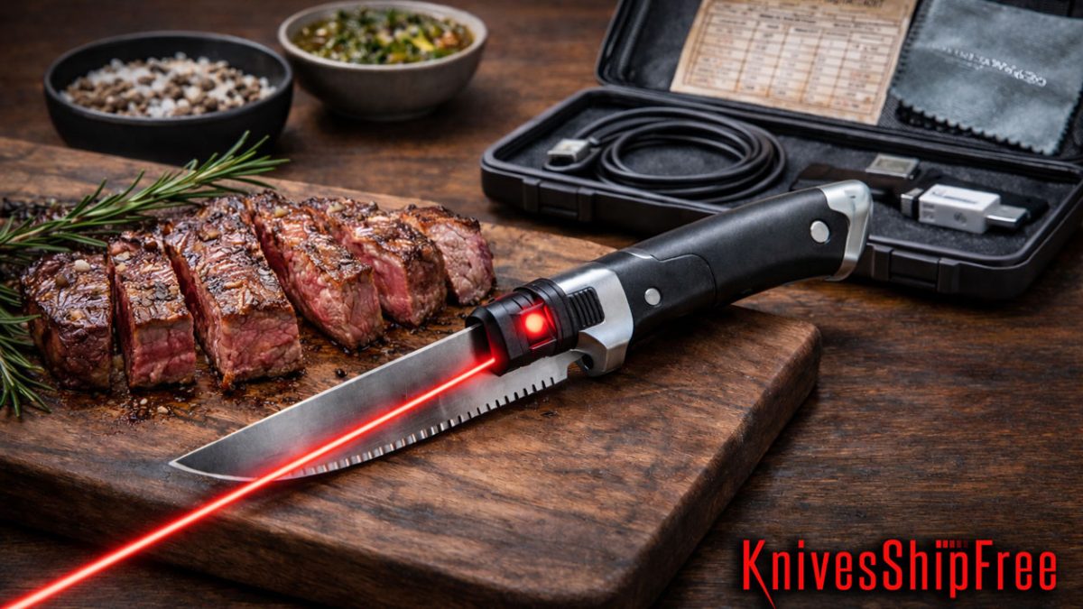Tricked Out Steak Knife Brings Tacticool to the Kitchen Table