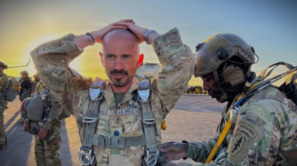After 7 years, Space Force’s first paratrooper takes to the skies