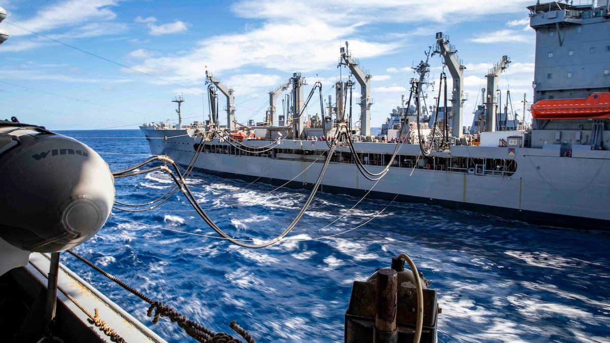 Military Sealift Command ship makes history with rare combat award
