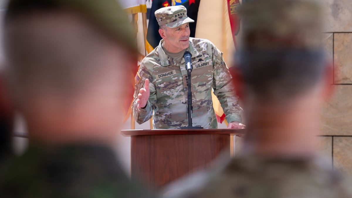 Gen. Christopher Donahue relinquishes command of US Army Europe and Africa