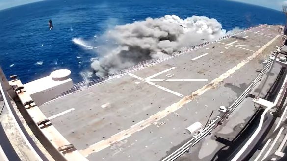 See what it’s like to be on a ship getting hit by US missiles