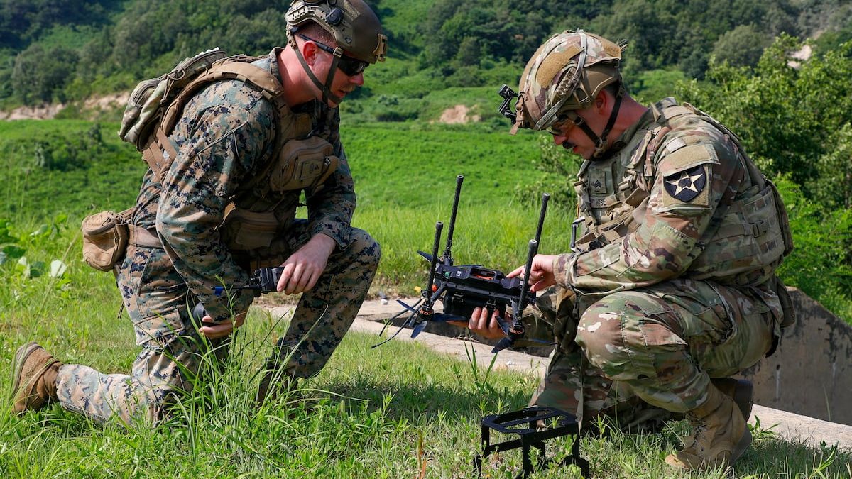 US soldiers, Marines test explosive drones in South Korea