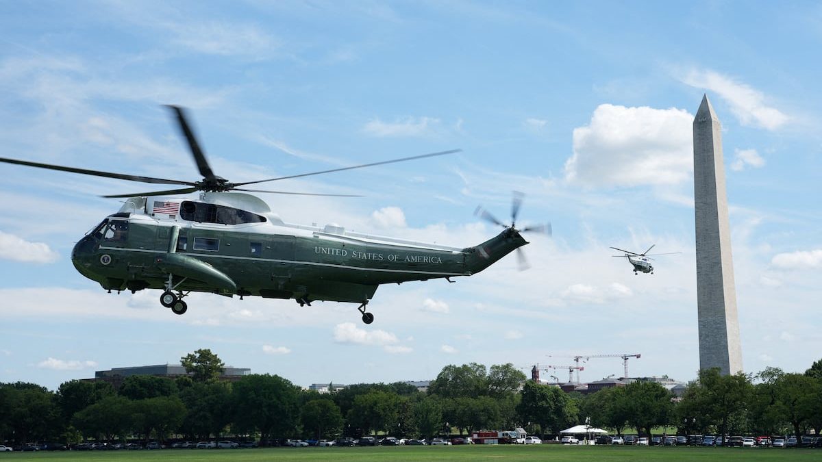 Transportation secretary working on telecom issues after close call involving Marine One