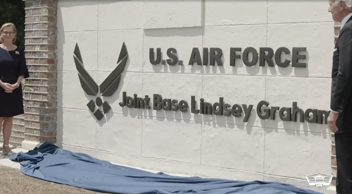 South Carolina base renamed to Joint Base Lindsey Graham