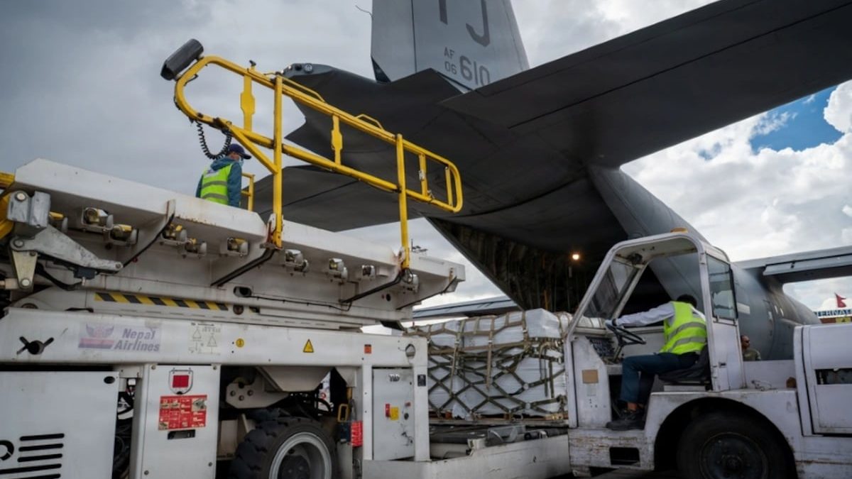 Air Force uses C-130Js to deliver relief supplies, equipment to Nepal after flash floods