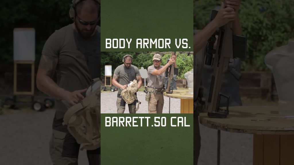 Body Armor vs. Barrett .50 Cal #military #sniper #selfdefense #howto #test