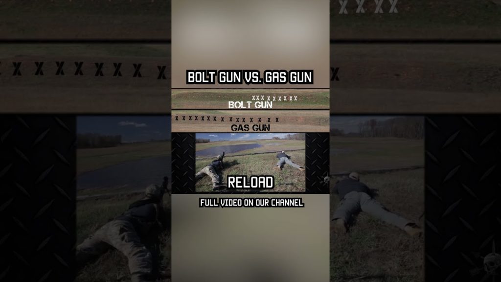 BOLT GUN vs.Gas Gun  #military #militaryeverything #tips #training #army